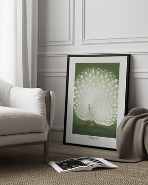 Tablou înramat „Peacock - Cropped” de Ohara Koson