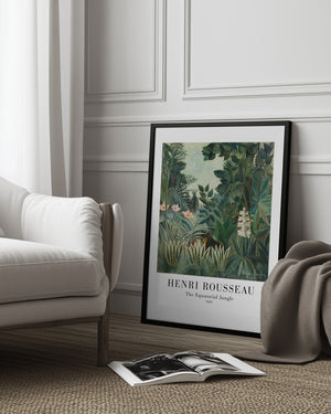 Tablou înramat „The Equatorial Jungle” de Henri Rousseau