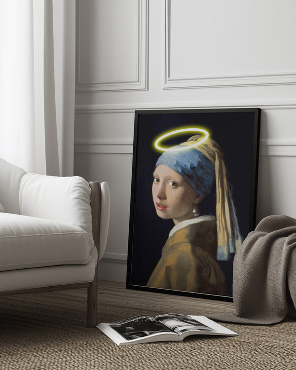 Tablou înramat „Girl With A Halo” de Artelele