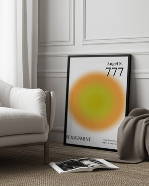 Tablou înramat „Angel Number 777” de Amélie