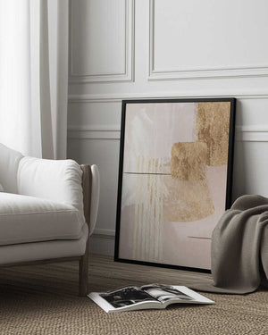 Tablou înramat „Aesthetic Gold-3” de Sally Ann Moss