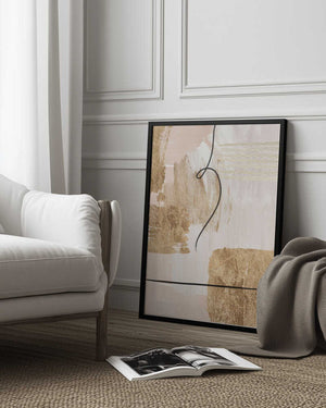 Tablou înramat „Aesthetic Gold-2” de Sally Ann Moss
