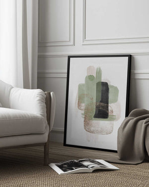 Tablou înramat „Simple Green-3” de Sally Ann Moss