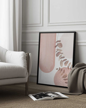 Tablou înramat „boho pink-2” de Sally Ann Moss