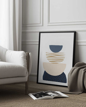 Tablou înramat „boho blue-3” de Sally Ann Moss