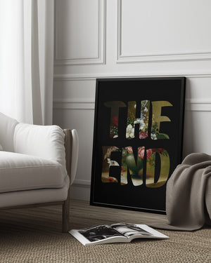 Tablou înramat „The End” de Famous When Dead