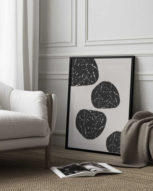 Tablou înramat „Black Rock” de Sally Ann Moss