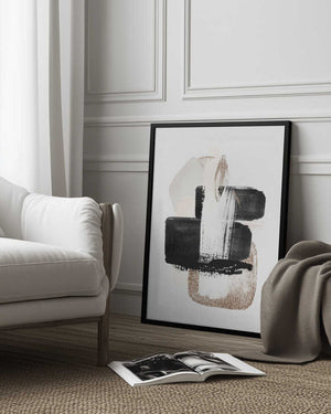 Tablou înramat „Brush Strokes-3” de Sally Ann Moss