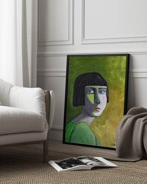Tablou înramat „Lady with the Look” de Sharyn Bursic