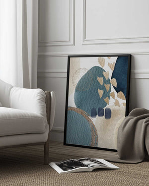 Tablou înramat „Blue Beauty-3” de Sally Ann Moss