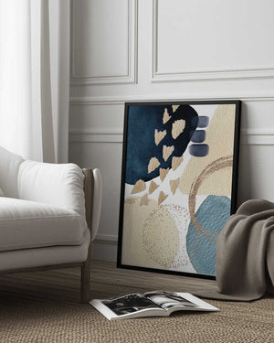Tablou înramat „Blue Beauty-2” de Sally Ann Moss