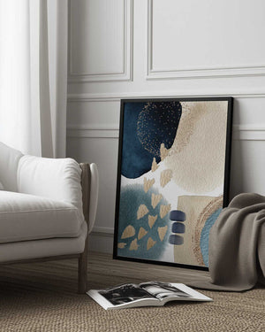 Tablou înramat „Blue Beauty-1” de Sally Ann Moss