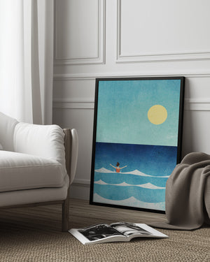 Tablou înramat „Sea Swim ii” de longwayhome