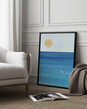 Tablou înramat „Sea Swim” de longwayhome