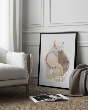 Tablou înramat „Neutral Silk-1” de Sally Ann Moss