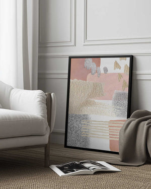 Tablou înramat „Delicate Pink-3” de Sally Ann Moss