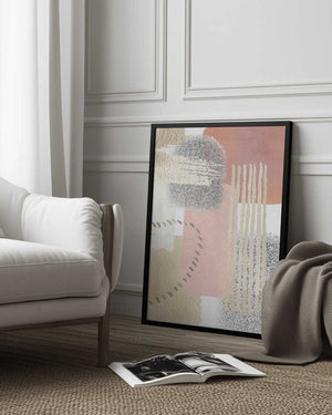 Tablou înramat „Delicately Pink-1” de Sally Ann Moss