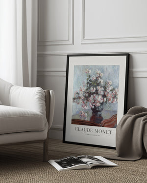 Tablou înramat „Chrysanthemums” de Claude Monet