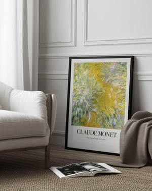Tablou înramat „The Path Through The Irises” de Claude Monet