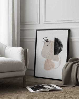 Tablou înramat „Simple-Beige-3” de Sally Ann Moss