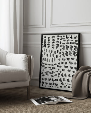 Tablou înramat „Dots and Strokes” de Dan Hobday