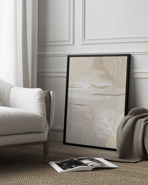 Tablou înramat „Calm Ivory-3” de Sally Ann Moss