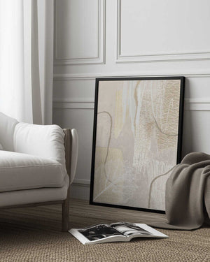 Tablou înramat „Calm Ivory-1” de Sally Ann Moss