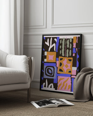 Tablou înramat „Colorful Geometry” de Treechild