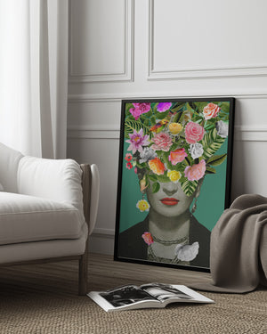 Tablou înramat „Floral Frida” de Frida Floral Studio