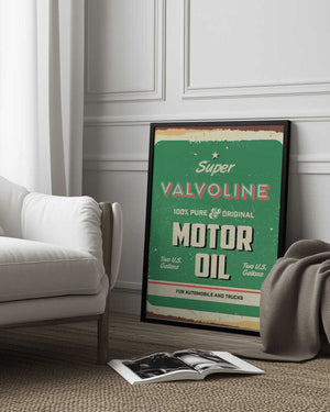 Tablou înramat „Valvoline” de Fadil Roze