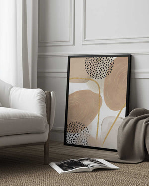 Tablou înramat „Jealous Beige-4” de Sally Ann Moss