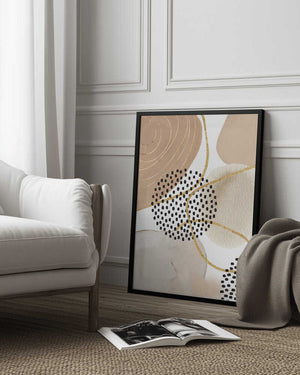 Tablou înramat „Jealous Beige-3” de Sally Ann Moss