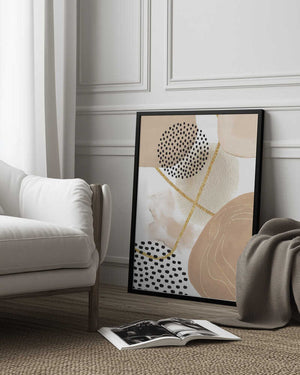 Tablou înramat „Jealous Beige-1” de Sally Ann Moss