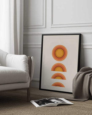 Tablou înramat „Sunset Echoes” de THE MIUUS STUDIO
