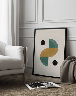 Tablou înramat „Geometric Harmony” de THE MIUUS STUDIO