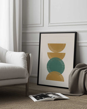 Tablou înramat „Geometric Harmony” de THE MIUUS STUDIO