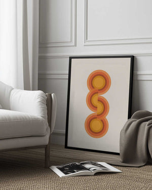 Tablou înramat „Retro Circles Trio” de THE MIUUS STUDIO