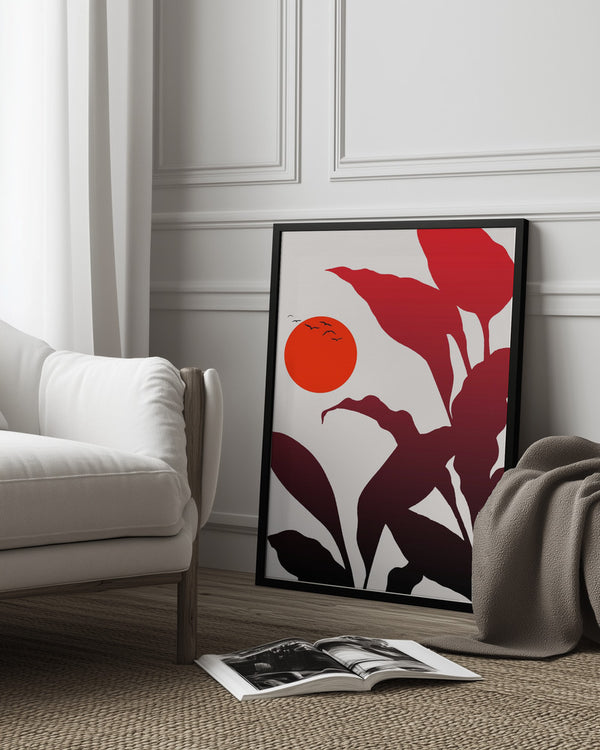 Tablou înramat „Tropical Sunset” de Kubistika