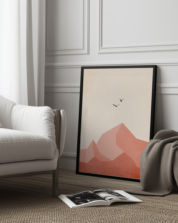 Tablou înramat „Zugspitze, Eins” de Kubistika