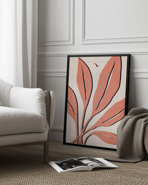 Tablou înramat „Ophelia   Rosé” de Kubistika