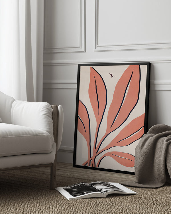 Tablou înramat „Ophelia   Rosé” de Kubistika