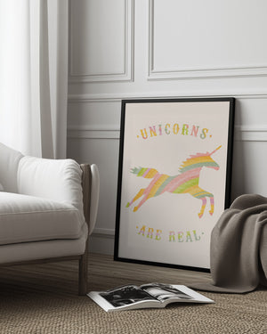 Tablou înramat „Unicorns Are Real” de Florent Bodart