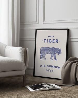 Tablou înramat „Smile Tiger” de Florent Bodart