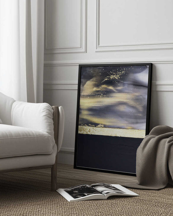 Tablou înramat „Gold Noir 2” de Alyson Storms