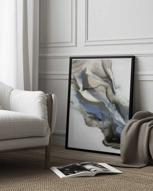 Tablou înramat „Grey Smoke 2” de Alyson Storms