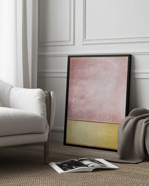 Tablou înramat „Pink and Yellow 3” de Alyson Storms