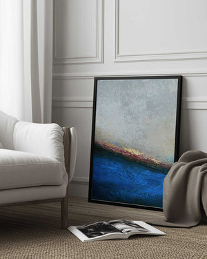 Tablou înramat „Slate Wave” de Alyson Storms