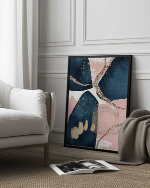 Tablou înramat „Fabulously  Navy -2” de Sally Ann Moss