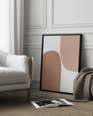 Tablou înramat „Earth Tone Painting” de Melloi Art Prints