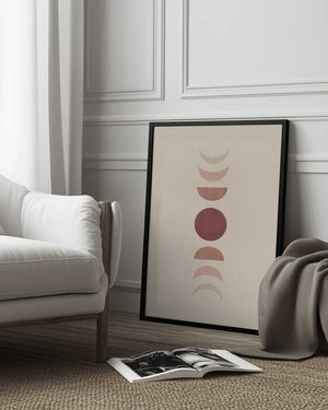 Tablou înramat „Moon Phase No.2” de Melloi Art Prints